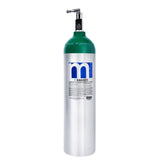 Medfex Oxygen Cylinder with CGA-870 Toggle Valve USA Made | D-Size - 416 liter capacity
