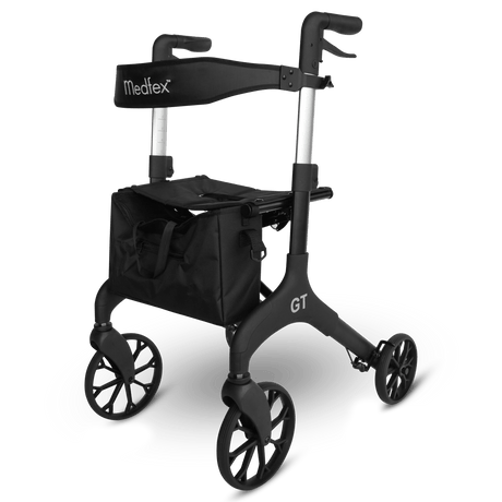 Medfex GT Euro Rollator 10” All Terrain Sport Wheels - Fully Assembled - Direct Aid Health