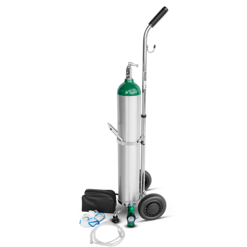 Oxygen Tank Complete Set Portable Oxygen Tank 4 Pack of 7 foot Oxygen Cannulas