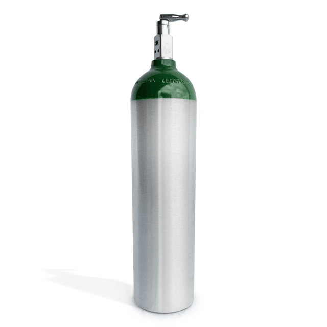 D Size Oxygen Tank CGA870 Toggle Valve 425L Direct Aid Health