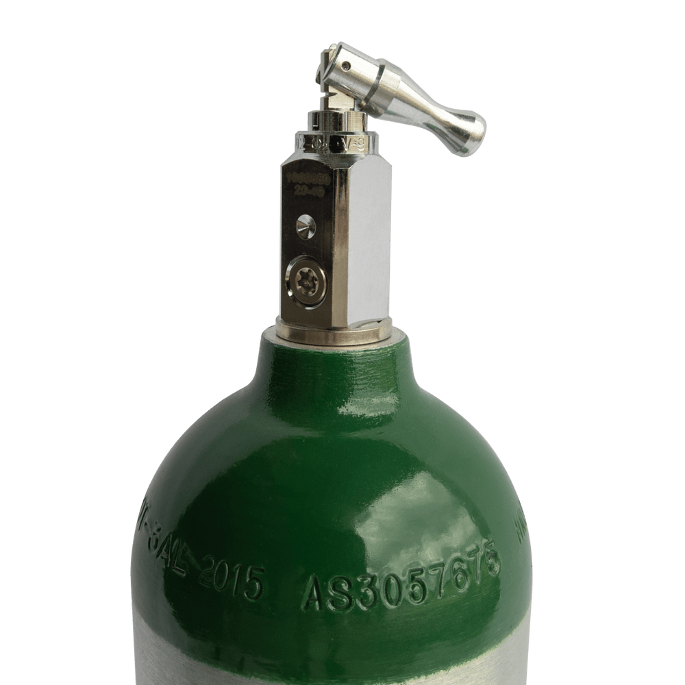 E Oxygen Tank (CGA870 Toggle Valve, 682 Liters) Direct Aid Health