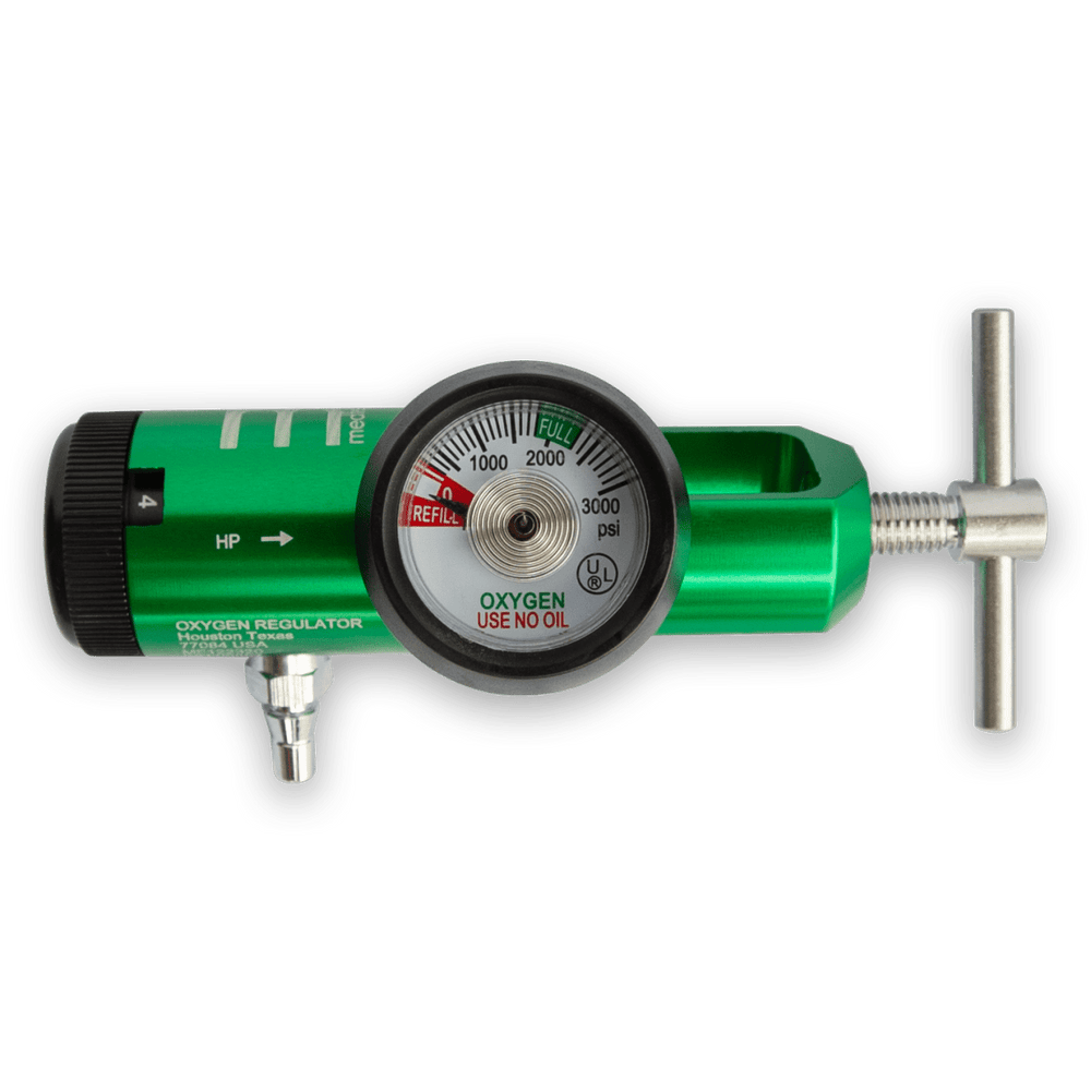 Small Oxygen Regulator 0 15 Lpm Flow Rate Direct Aid Health 6632